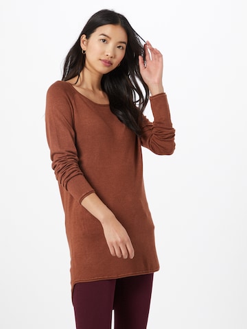 ONLY Sweater 'Mila' in Brown: front