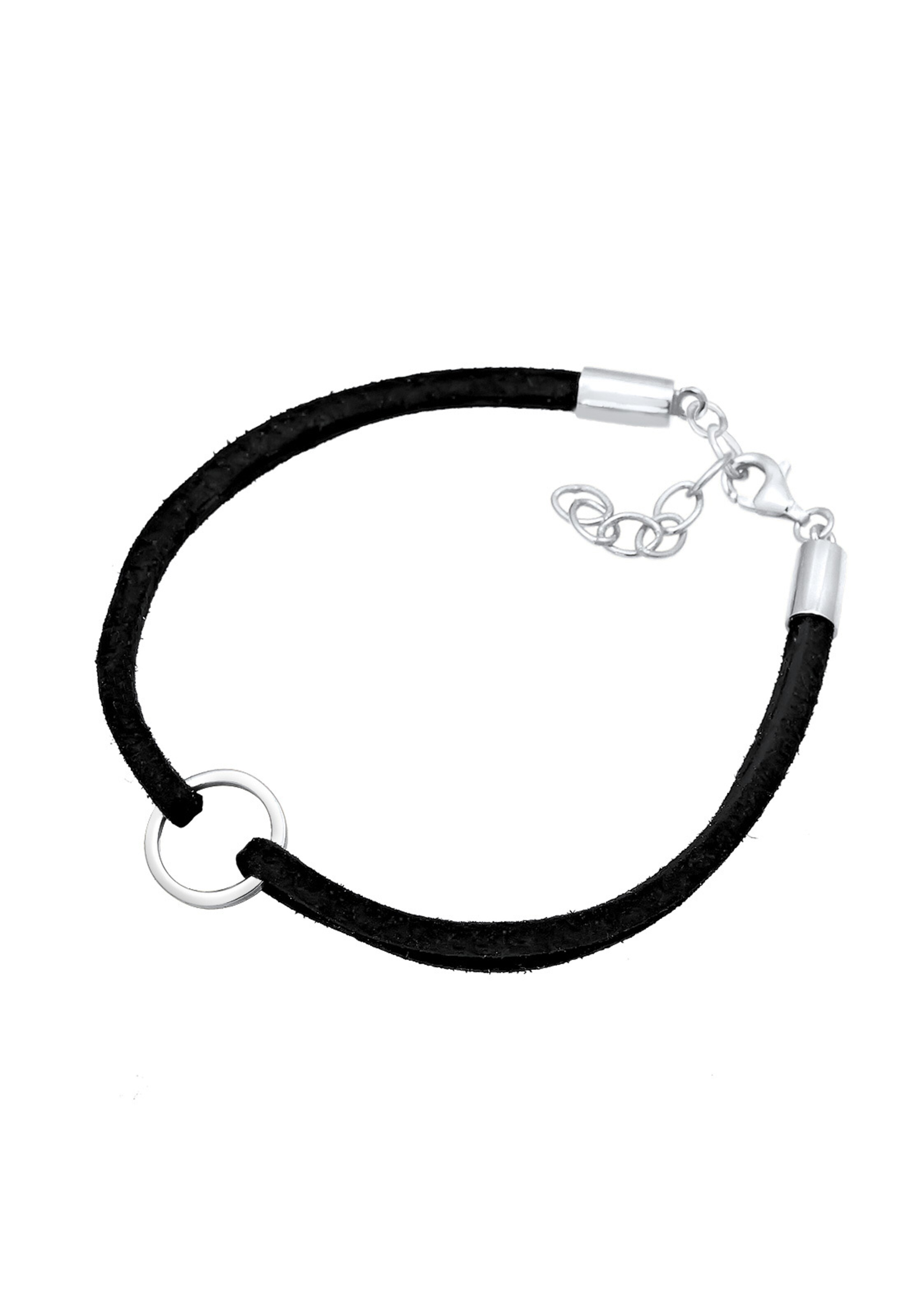 ELLI Armband 'Kreis' in Schwarz