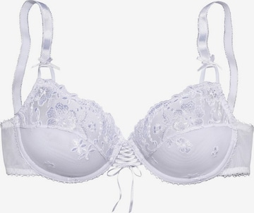 LASCANA Push-up Bra in White: front