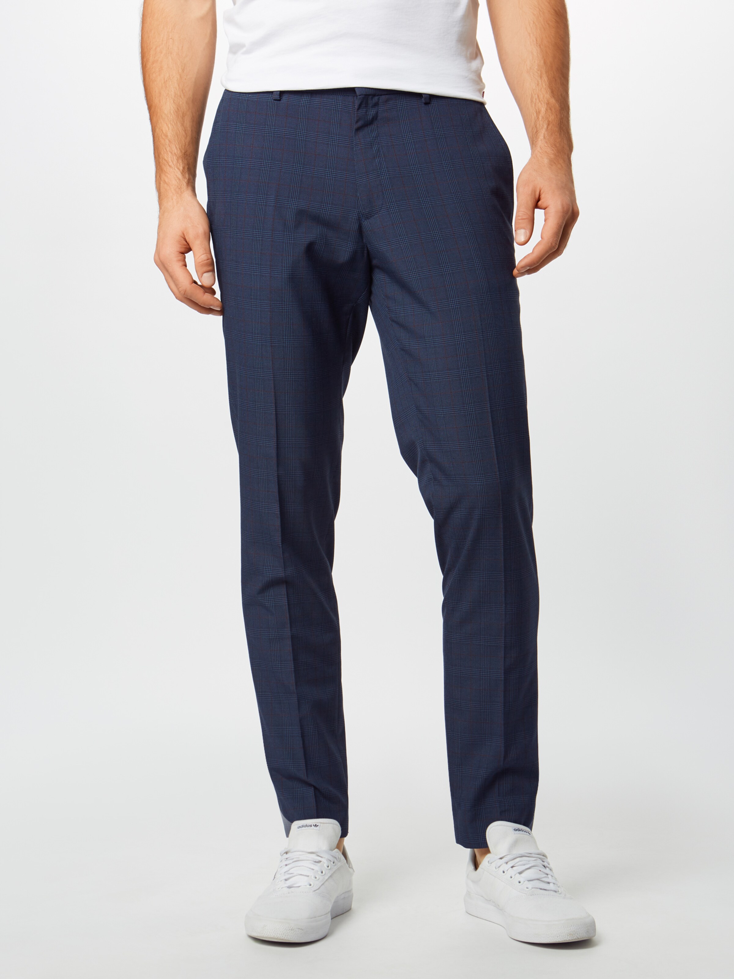 Pantaloni eleganți BURTON MENSWEAR LONDON pe navy: Privire frontală