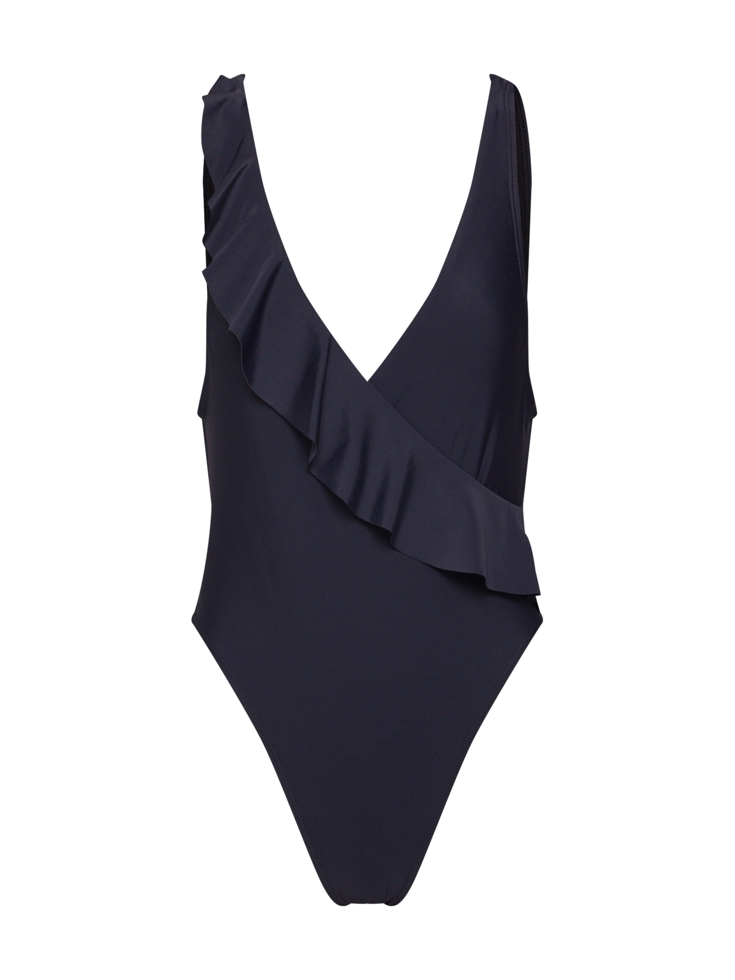 Hunkemöller - Badpak 'Volant Goddess BS' in de kleur Zwart