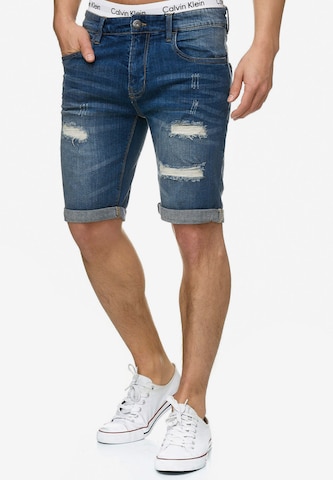 Regular Jean 'Caden' INDICODE JEANS en bleu : devant