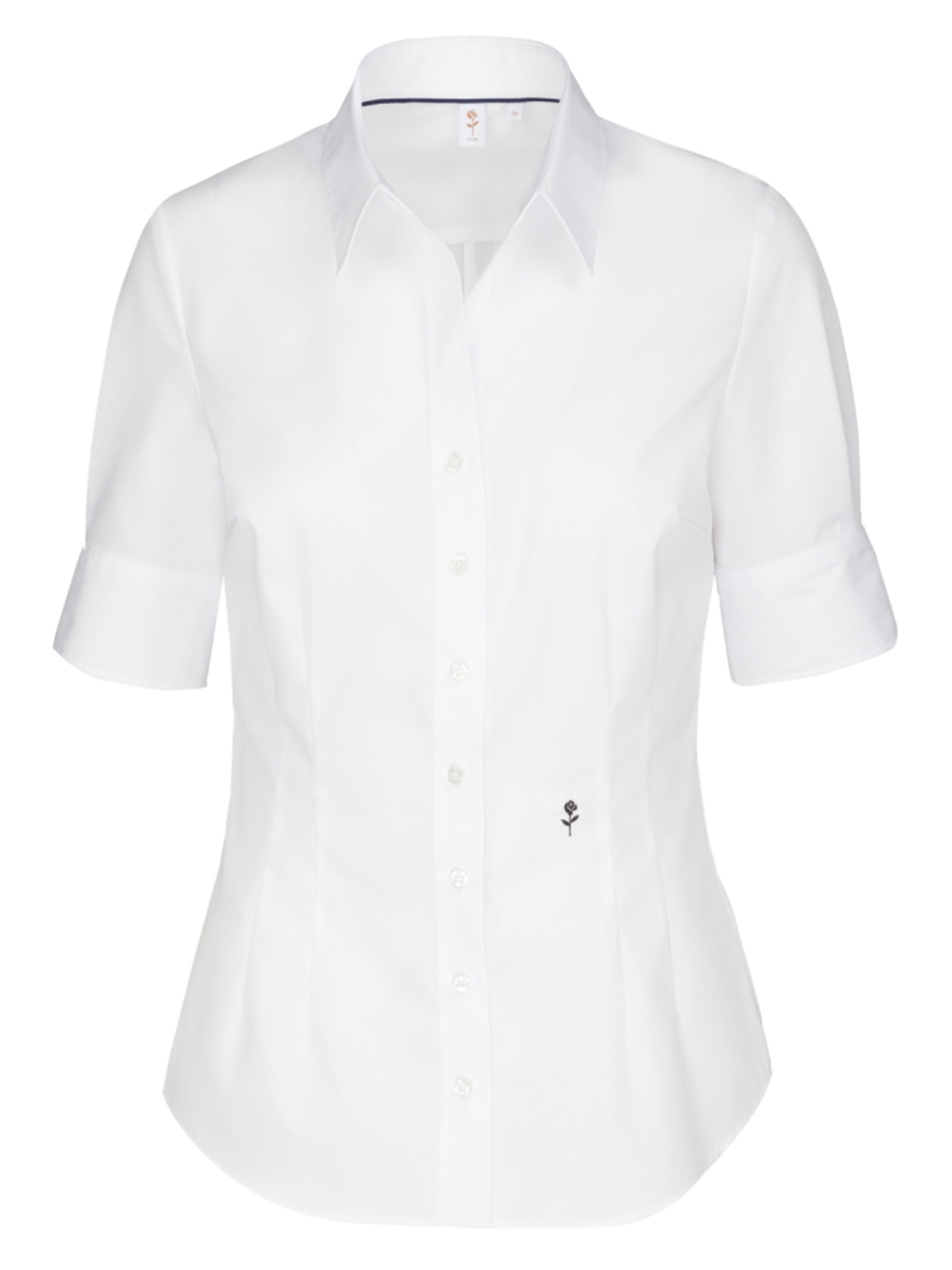 SEIDENSTICKER Camicia da donna Schwarze Rose in Bianco 