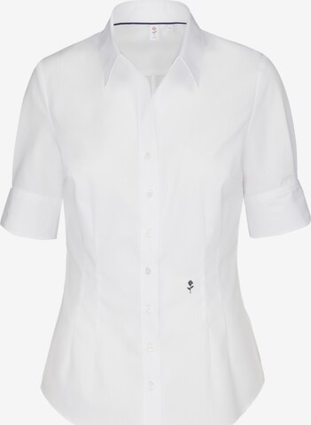 Camicia da donna 'Schwarze Rose' di SEIDENSTICKER in bianco: frontale