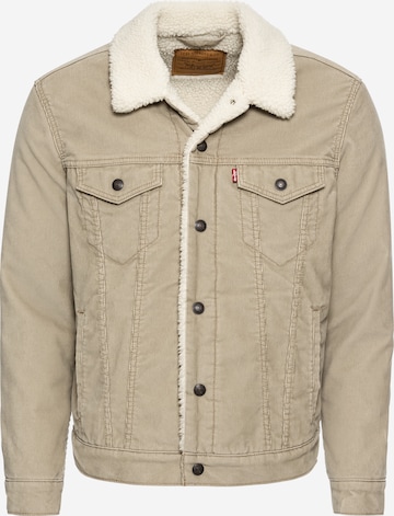 LEVI'S ® Overgangsjakke 'Type 3 Sherpa Trucker Jacket' i beige: forside