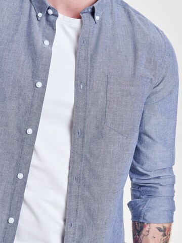 Coupe slim Chemise 'ALVARO' Only & Sons en bleu