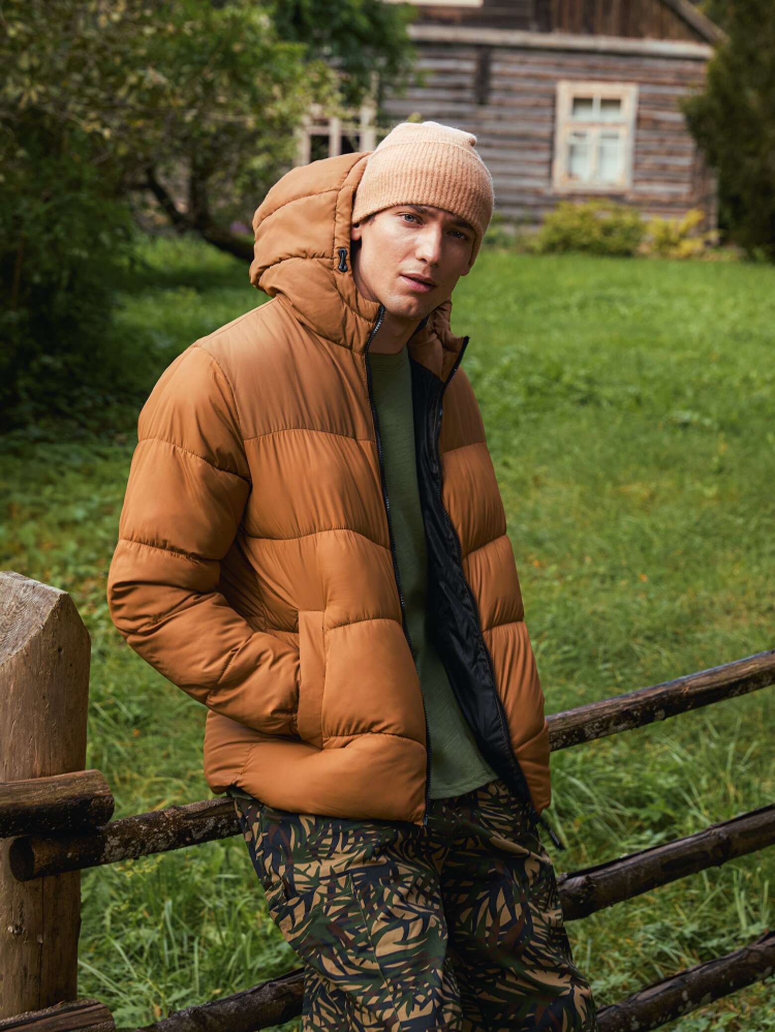 Christopher - Orange Jacket Comfy Look