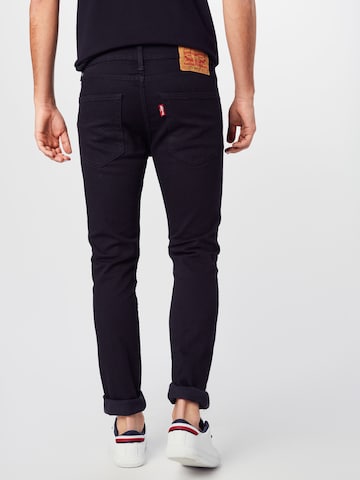 LEVI'S ® Slimfit Jeans '512 Slim Taper Lo Ball' i sort: tilbage