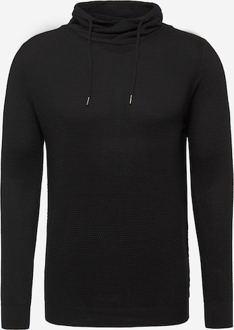 Key Largo Regular fit Sweater 'Mst Lech' in Black: front