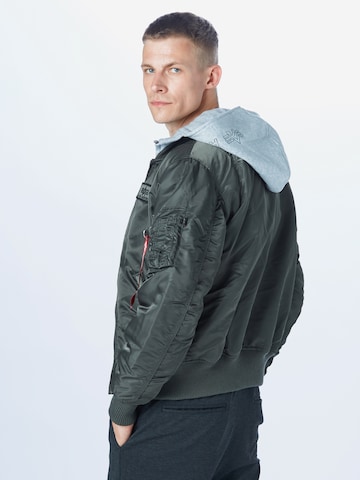 ALPHA INDUSTRIES Between-Season Jacket 'MA-1 D-Tec' in Grey