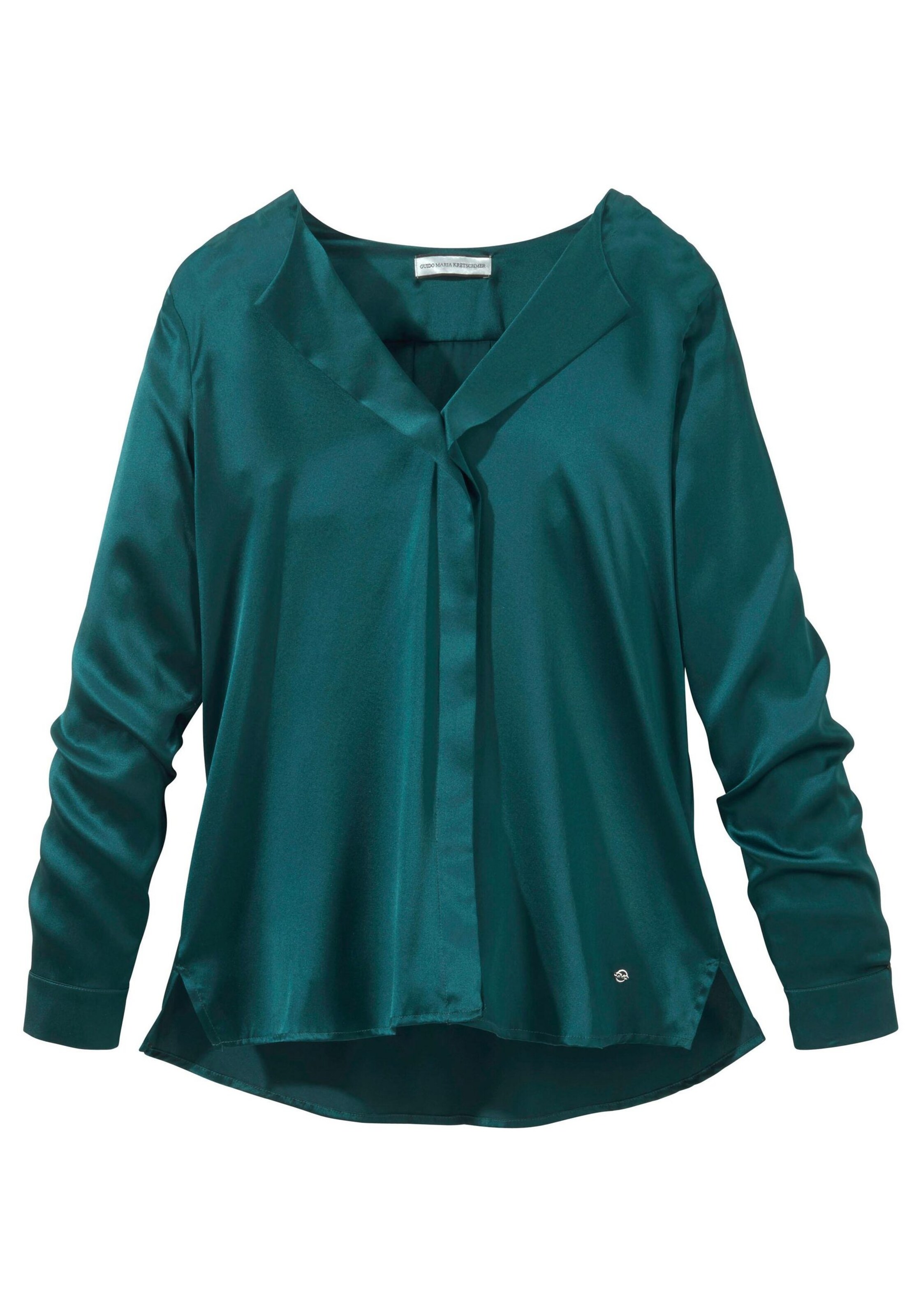 Guido Maria Kretschmer - Seidenbluse in pastellblau