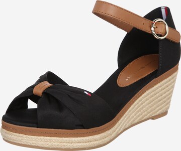 Sandales 'Elba' TOMMY HILFIGER en noir : devant