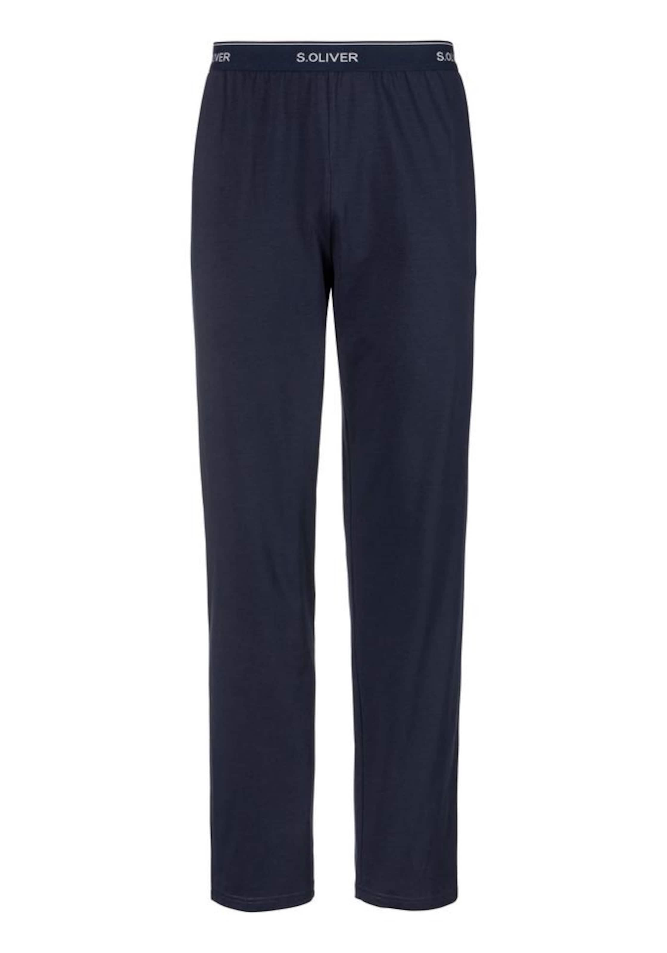 s.Oliver Дълга пижама в синьо