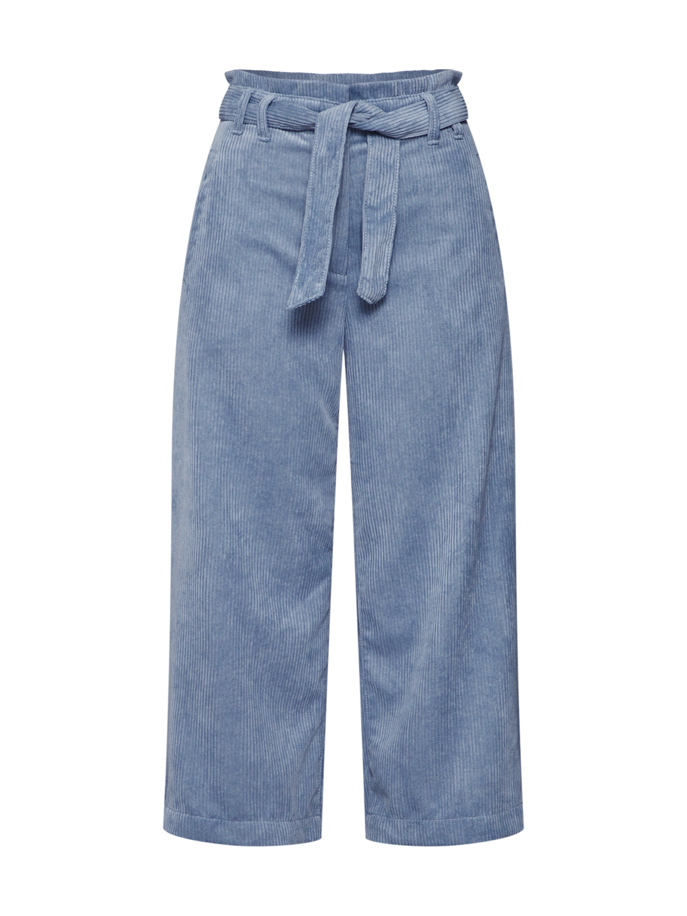 EDC BY ESPRIT - Broek 'Paprbg Culotte' in de kleur Smoky blue