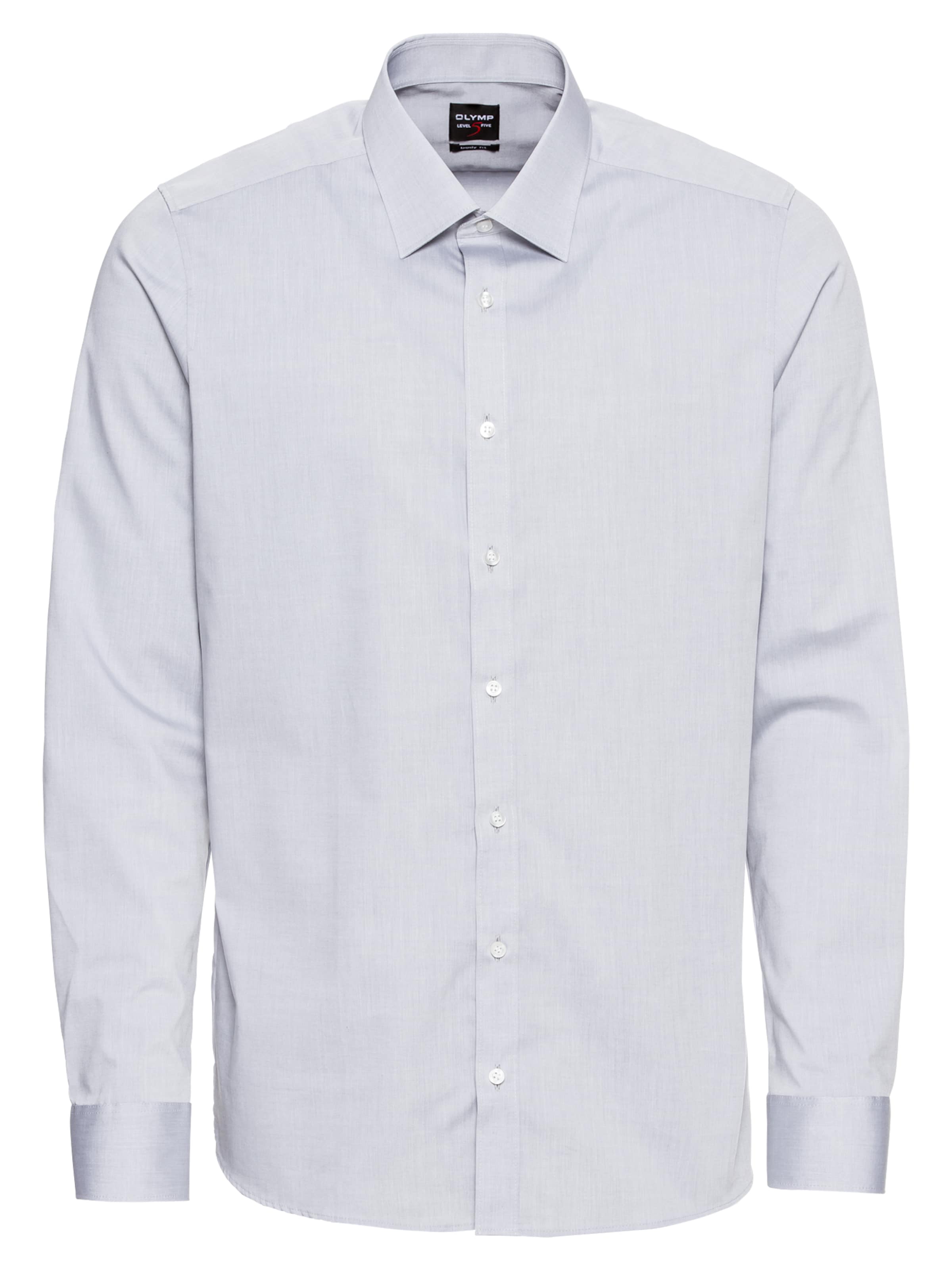 OLYMP Chemise business &#x27;Level 5&#x27; en gris clair, Vue avec produit