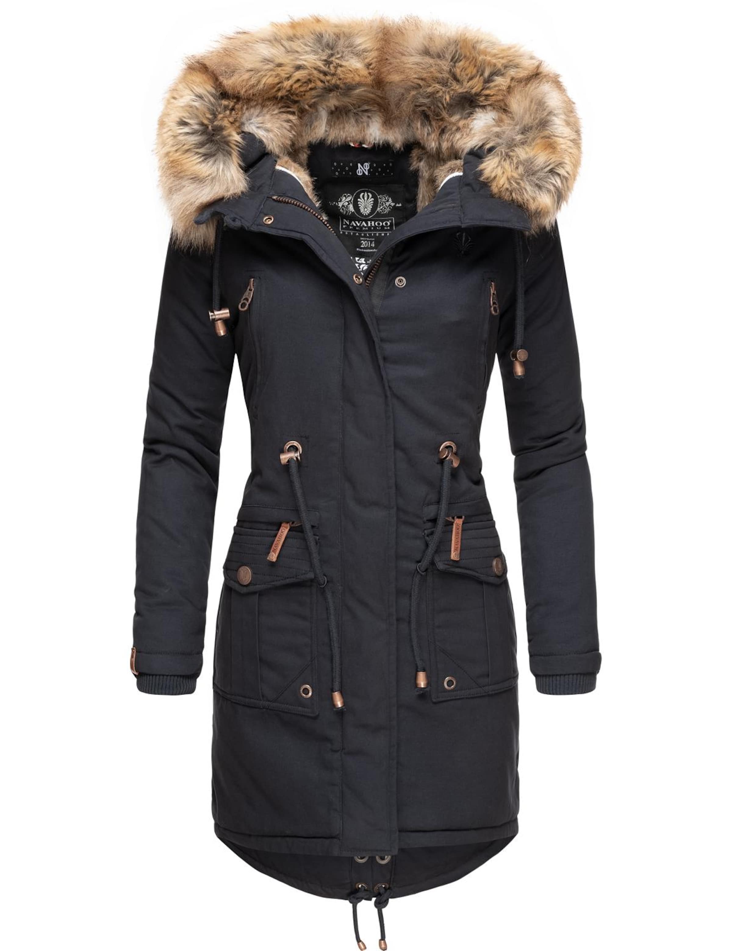 NAVAHOO Vinterparkas 'Rosinchen' i blå: framsida