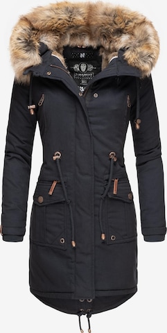 NAVAHOO Winterparka 'Rosinchen' in Blauw: voorkant