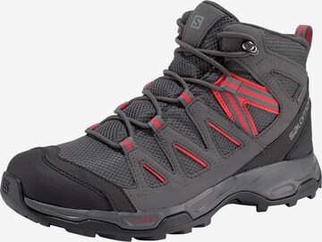 SALOMON Wanderschuhe 'Hillrock Mid GTX' in Grau: predná strana