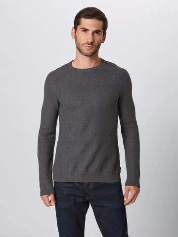 ESPRIT Pullover 'Honeycomb' i grå: forside