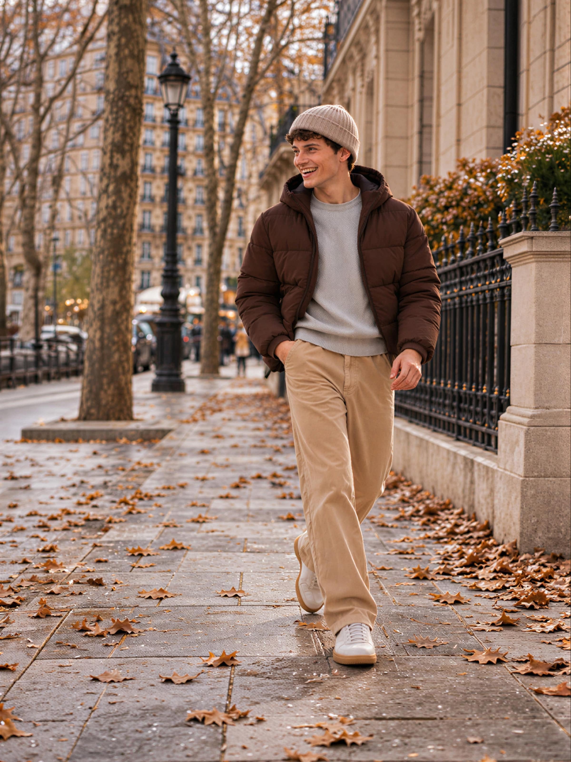 The AY Style Edit - Chocolate Brown Puffer Jacket Look