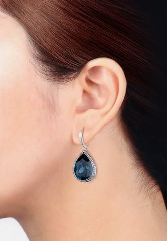 Boucles d'oreilles 'Tropfen' ELLI en bleu : devant