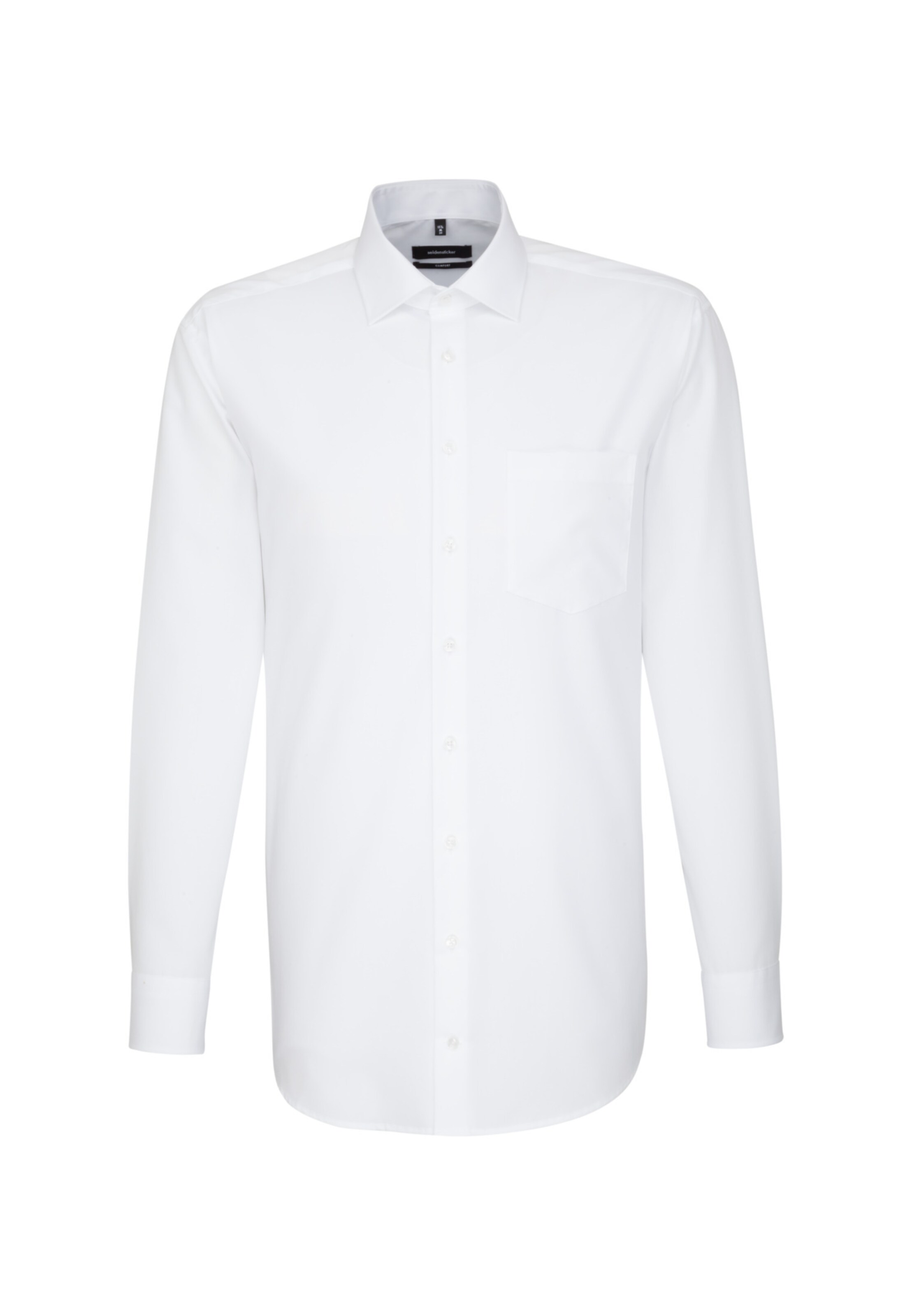 Fit confort Chemise SEIDENSTICKER en blanc : devant