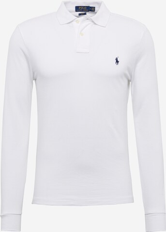 Polo Ralph Lauren Slim Fit Poloshirt in Weiß: predná strana