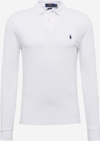 Polo Ralph Lauren Slim Fit Poloshirt in Weiß: predná strana