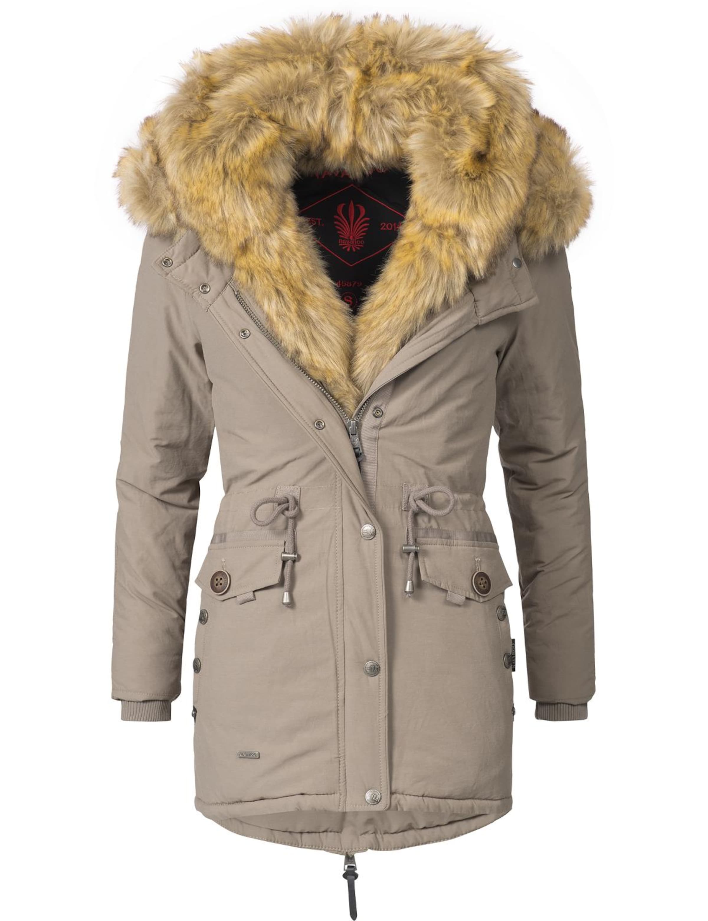 NAVAHOO Wintermantel 'Sweety' in Grau: Vorderseite