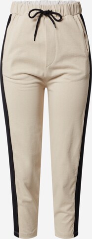 10Days Regular Broek in Beige: voorkant