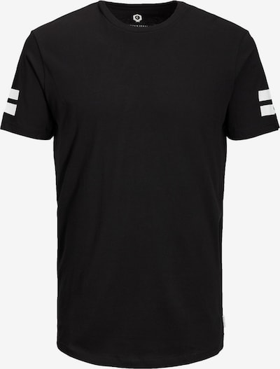 JACK & JONES Camiseta 'Boro' en negro / blanco, Vista del producto