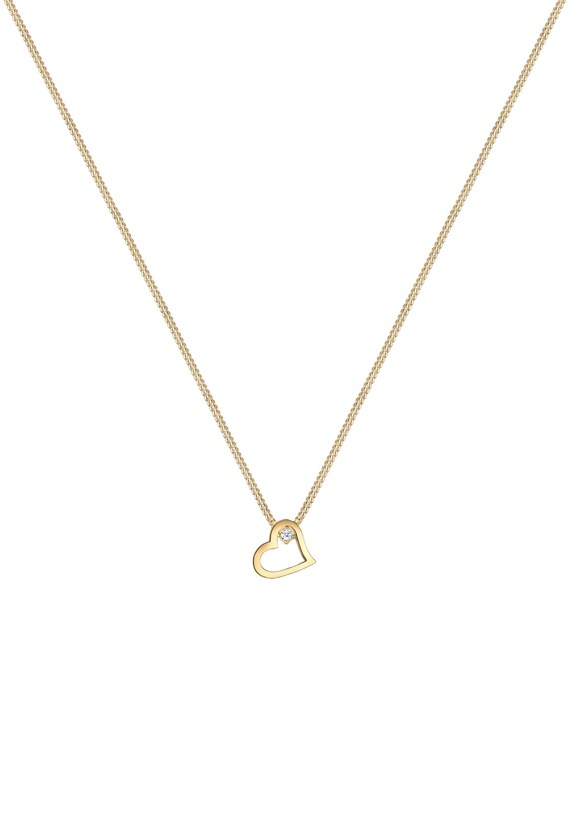 Elli DIAMONDS Necklace 'Herz' in Gold
