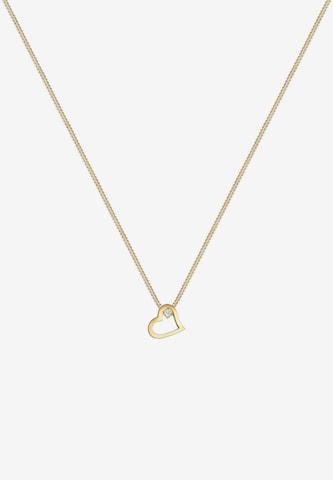 Elli DIAMONDS Necklace 'Herz' in Gold