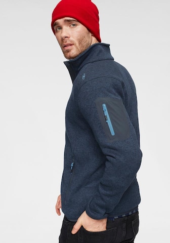 CMP Regular Fit Strickfleecejacke in Blau