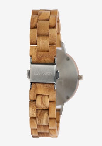 LAiMER Analog Watch in Brown