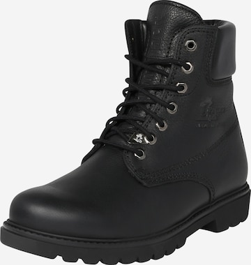 PANAMA JACK Lace-Up Boots 'Igloo' in Black: front