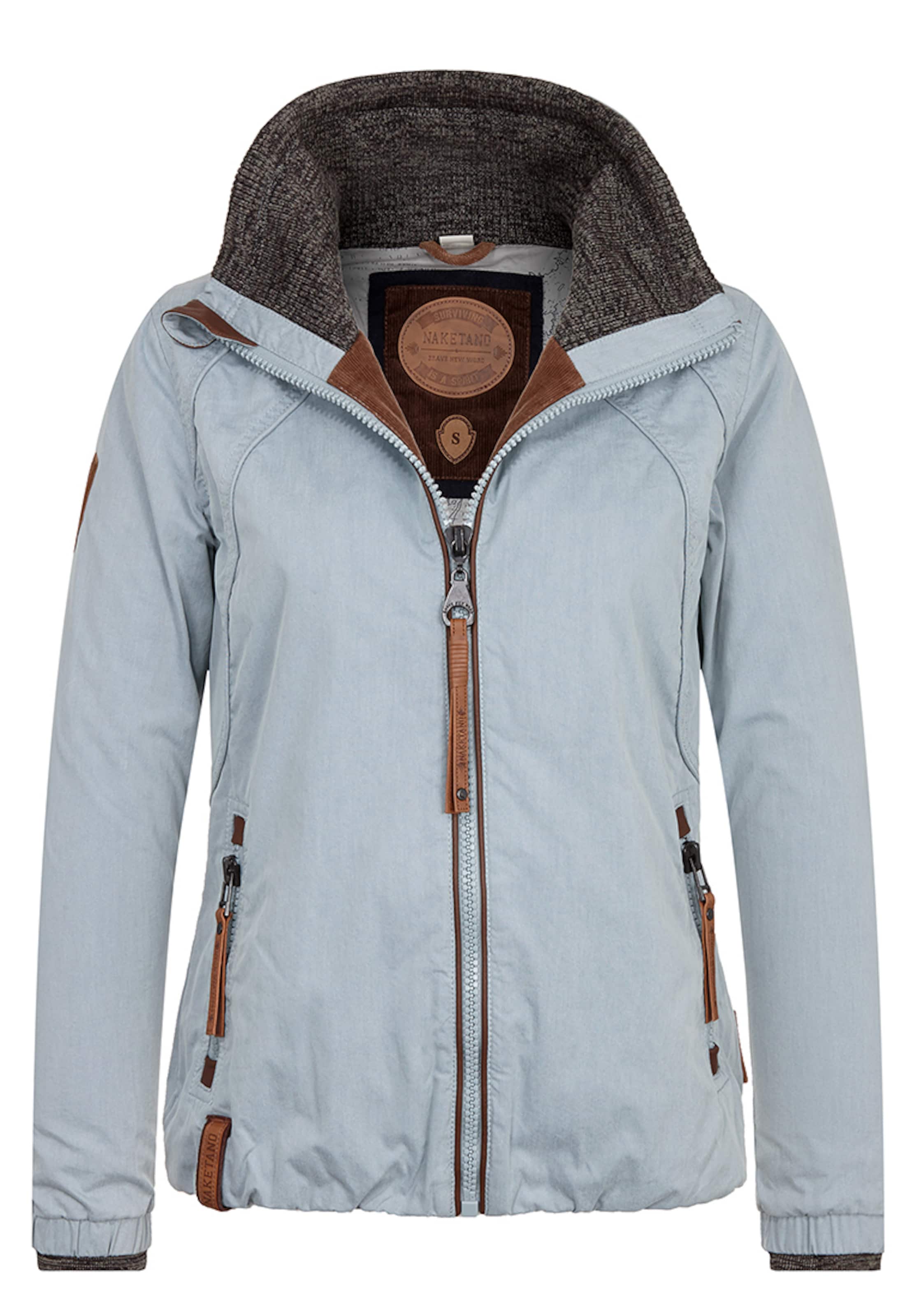 naketano - Tussenjas 'Tittis Galore' in de kleur Mintgroen