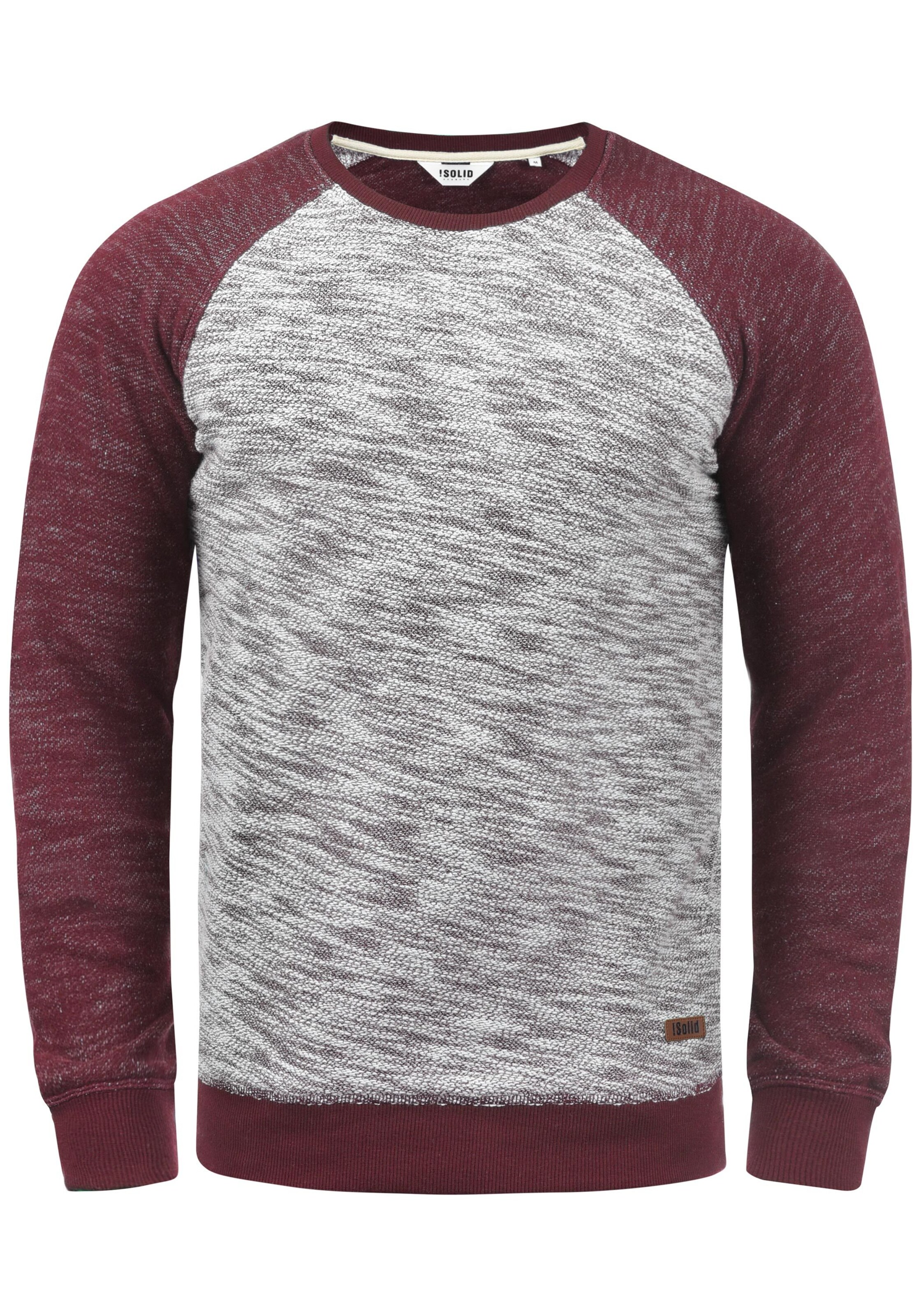 Sweat-shirt 'Flocker' !Solid en gris : devant