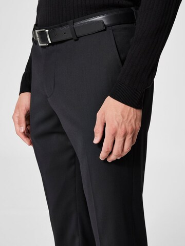 Coupe slim Pantalon à pince SELECTED HOMME en noir