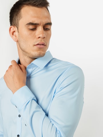 OLYMP Slim Fit Hemd 'No.6' in Blau
