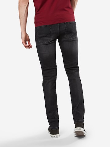 Coupe slim Jean 'Glenn' JACK & JONES en noir : derrière