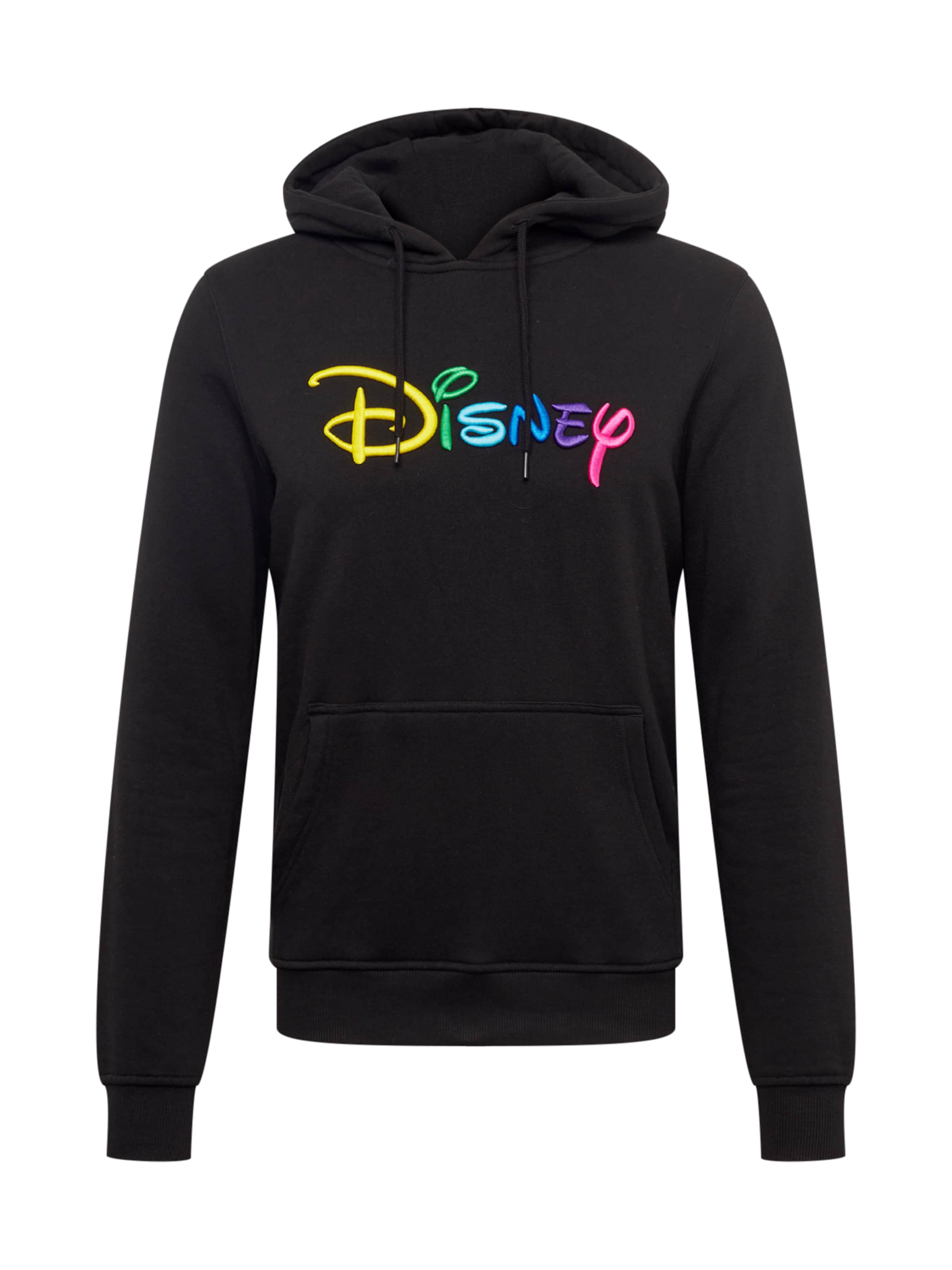 Mister Tee Μπλούζα φούτερ 'Disney Rainbow' σε μαύρο: μπροστά