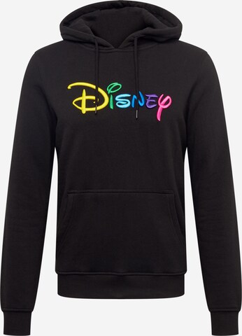 Mister Tee Sweatshirt 'Disney Rainbow' in Schwarz: predná strana