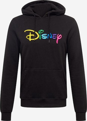 Mister Tee Sweatshirt 'Disney Rainbow' in Schwarz: front