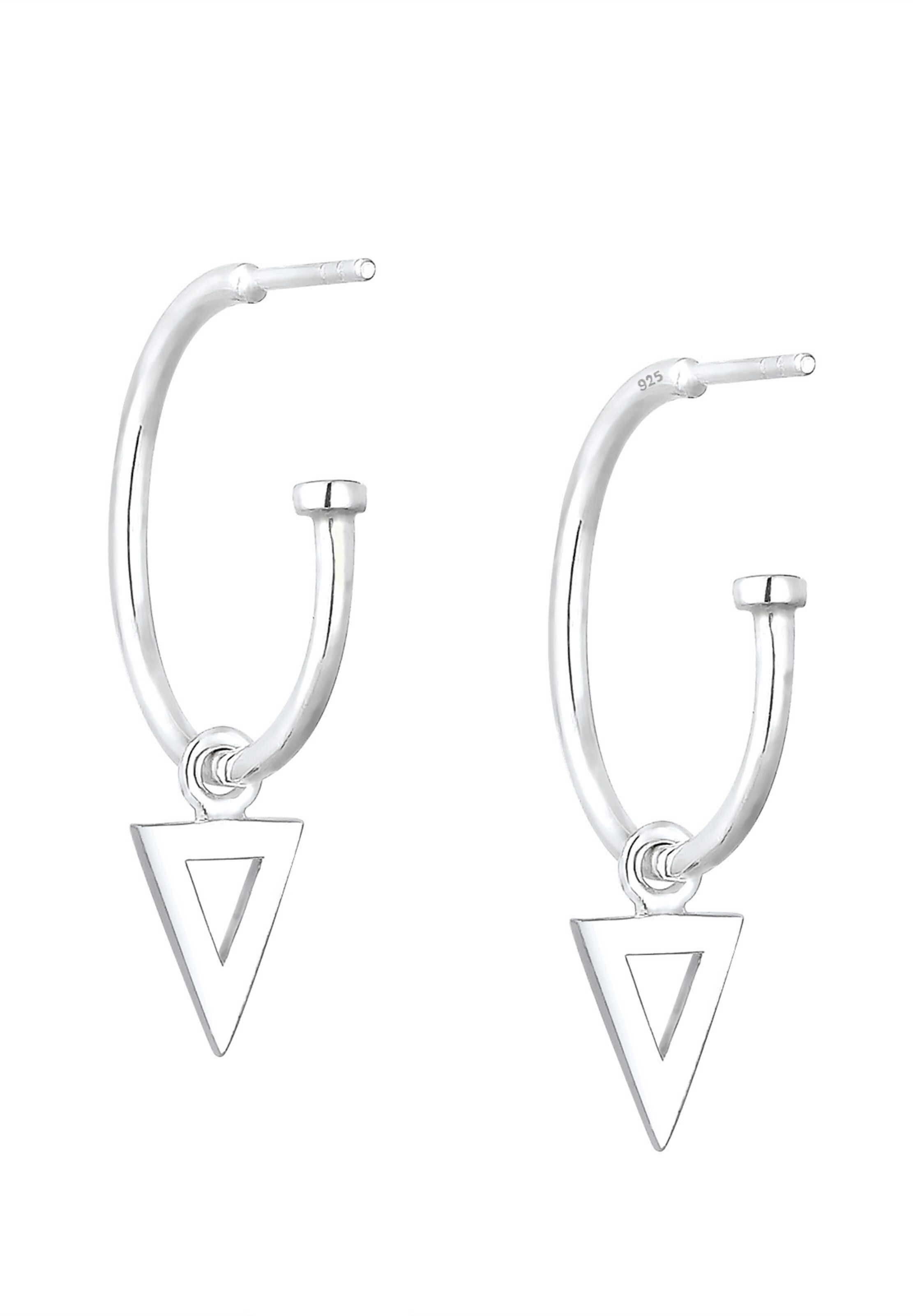 ELLI Oorbellen 'Dreieck Geo' in Zilver