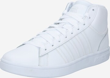 K-SWISS Hög sneaker 'Court Winston' i vit: framsida