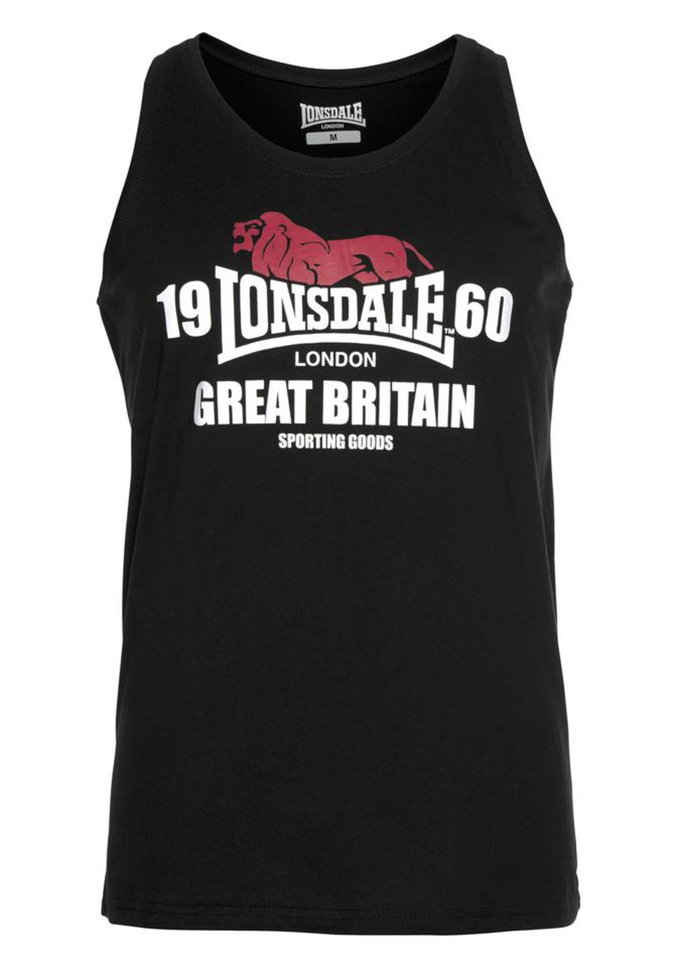 LONSDALE Top 'Biggin' in Schwarz