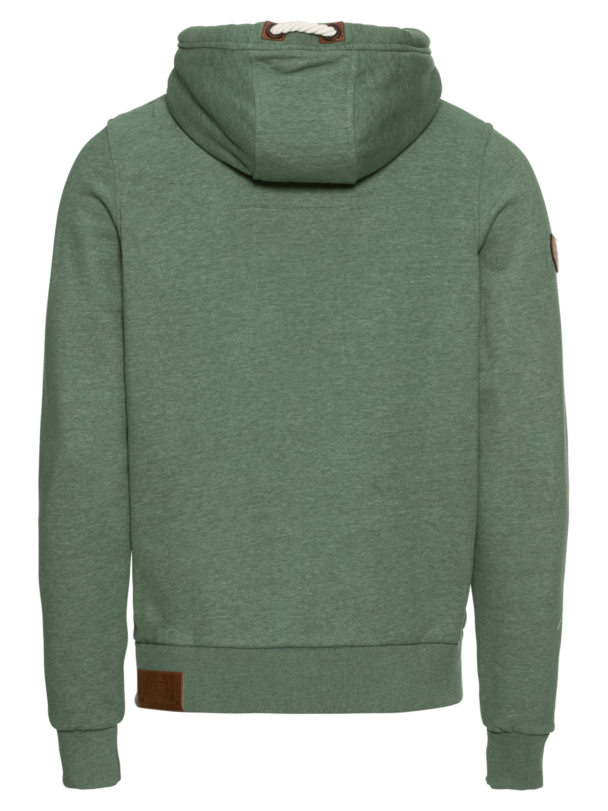 Hanorac de la naketano pe verde: spate