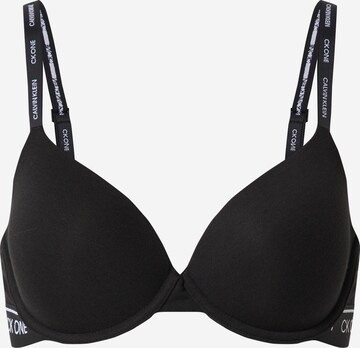 Calvin Klein Underwear Bra 'LIGHTLY LINED DEMI' in Black: front