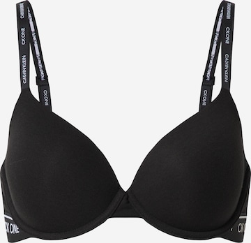 Calvin Klein Underwear Bra 'LIGHTLY LINED DEMI' in Black: front